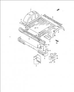 Intaritura bara spate Suzuki Samurai (poz.8)