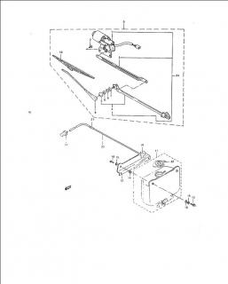 Mecanism stergatori parbriz Suzuki Samurai