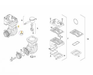 Compresor aer Man TGL motor 6871 cmc