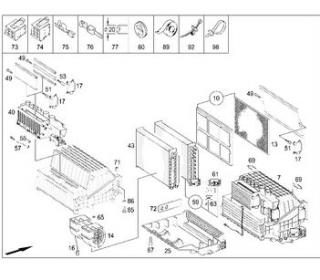 Evaporator clima cu supapa sofer Mercedes Tourismo (poz.59)