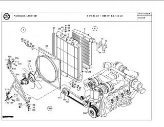 Difuzor radiator din tabla Setra 315 UL (poz.22)