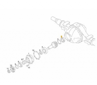 Flansa cardan 180 mm punte spate HY-1336 Man Lion (poz.10)