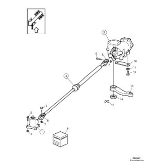 Ax intermediar  intre casete directie Volvo B12B (poz.4)