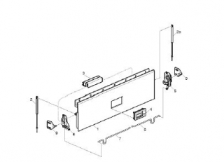 Capac cala bagaje stanga de 2319 mm autocar Volvo 9700 (poz.5)