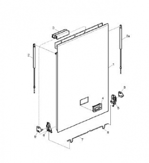 Capac cala bagaje 534 mm dreapta intre axe autocar Volvo 9700 (poz.9)