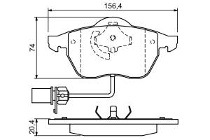 Placute frana fata Passat 3B2