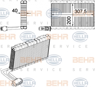 Evaporator clima Daf LF