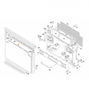 Capota motor spate Man NL,Man A20-28