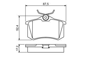 Placute frana spate Golf IV (toate modelele)