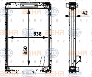 Radiator racire autobuz Irisbus Citelis