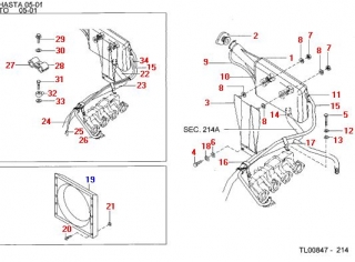 Difuzor radiator Nissan Cabstar E (poz.19)