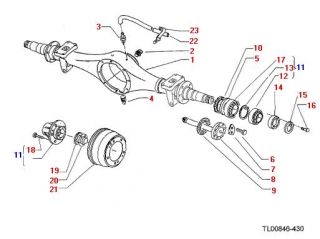 Planetara punte spate cu 31 dinti Nissan Cabstar E 3,5t