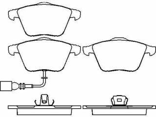 Placute frana fata Passat 3C2 (pt.disc 312 mm)