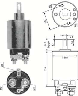 Solenoid demaror Nissan Patrol Y60