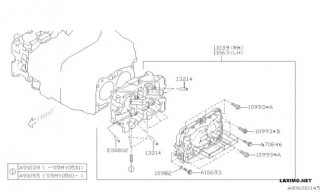 Chiuloasa motor Subaru  2.0i