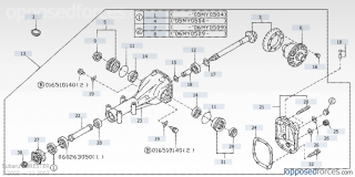 Pinion principal grup spate Forester cu vascocuplu