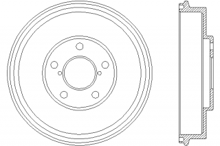 Tambur frana spate Subaru Forester