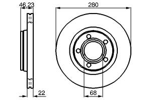 Disc frana fata Vw Bora