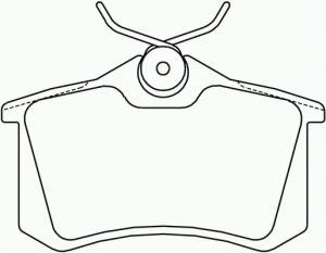 Placute frana spate Vw Bora