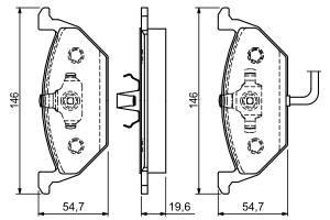 Placute frana fata Audi A2