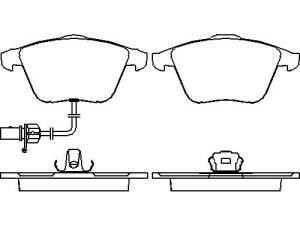 Placute frana fata Audi A6/4F2