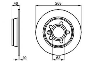 Disc frana spate Sharan