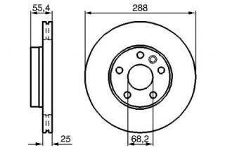 Disc frana fata Sharan (diam.288 mm)