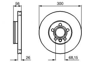 Disc frana fata Sharan (diam.300 mm)