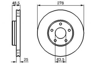 Disc frana spate Focus