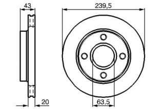 Disc frana fata Ford Ka