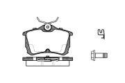 Placute frana spate  Honda Accord VIII