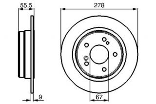 Disc frana spate C-Class