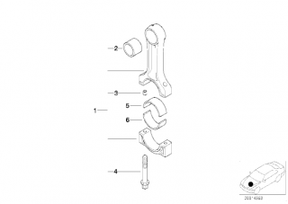 Set biela motor 525 d