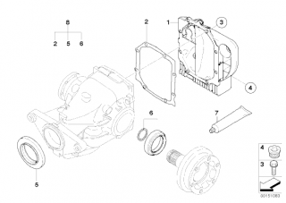 Capac grup spate cu radiator E 60 xd