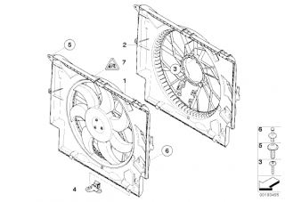 Electroventilator cu difuzor BMW diesel (seria 1 si 3)