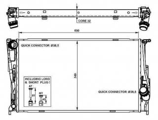 Radiator racire BMW diesel (seria 1 si 3)