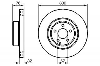 Disc frana fata S Class