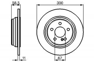 Disc frana spate S Class