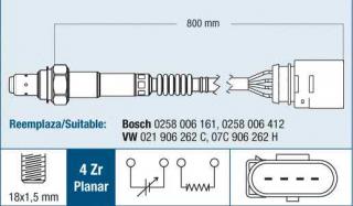 Sonde Lambda Fiat 500 benzina (1.2 si 1.4 benzina)