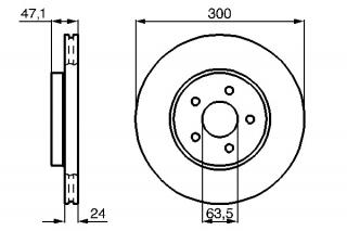 Disc frana fata Mondeo III