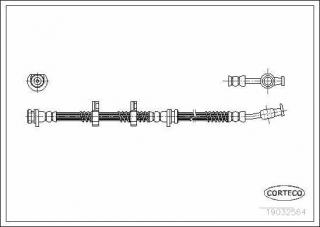 Furtun frana Discovery III (fata/spate)