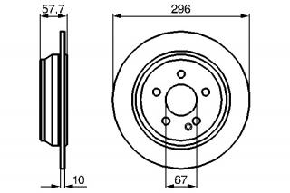 Disc frana spate Vito II