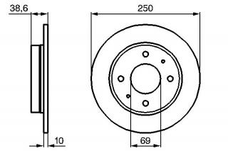 Disc frana spate Colt VI