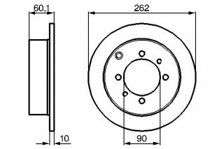 Disc frana spate Lancer (4 si 5 gauri)