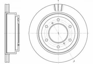 Disc frana punte spate ventilat Mitsubishi Pajero III