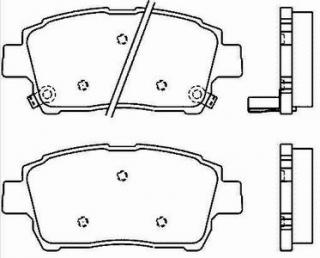 Placute frana fata Toyota Prius II