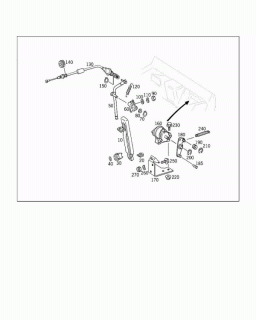 Cablu acceleratie Mercedes G Class motor 2.7 CDI (poz.130)