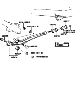 Brat punte fata Toyota Land Cruiser J 7 (poz.48610A)