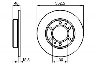 Disc frana punte fata Toyota Land Cruiser J 7