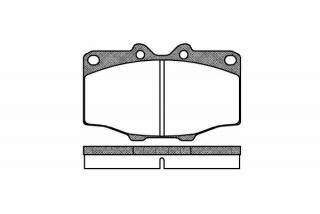 Placute frana punte fata Toyota Land Cruiser J 7